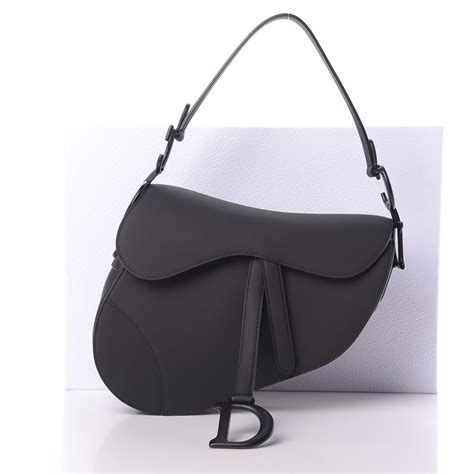 black saddle dior|dior saddle bag matte black.